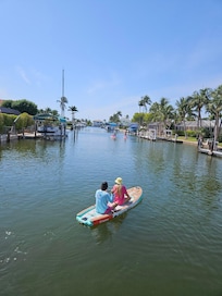 Paddle Boarding on Canal