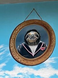 Mural in main restaurant