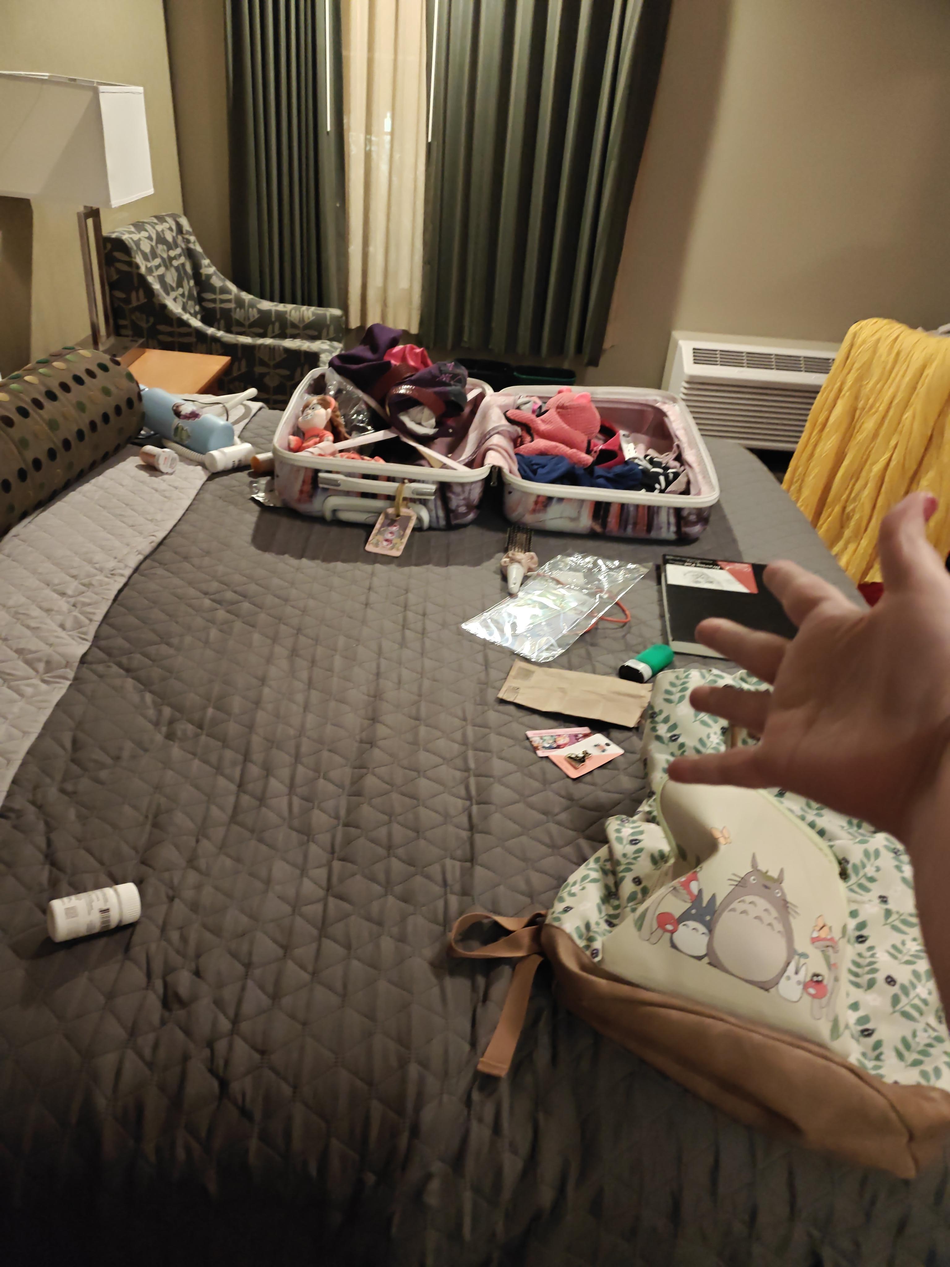 My bed was so big I could put my suitcase on it to unpack/organize for the next day. The blankets are very soft, and you have two, to decide what you need to be comfortable.