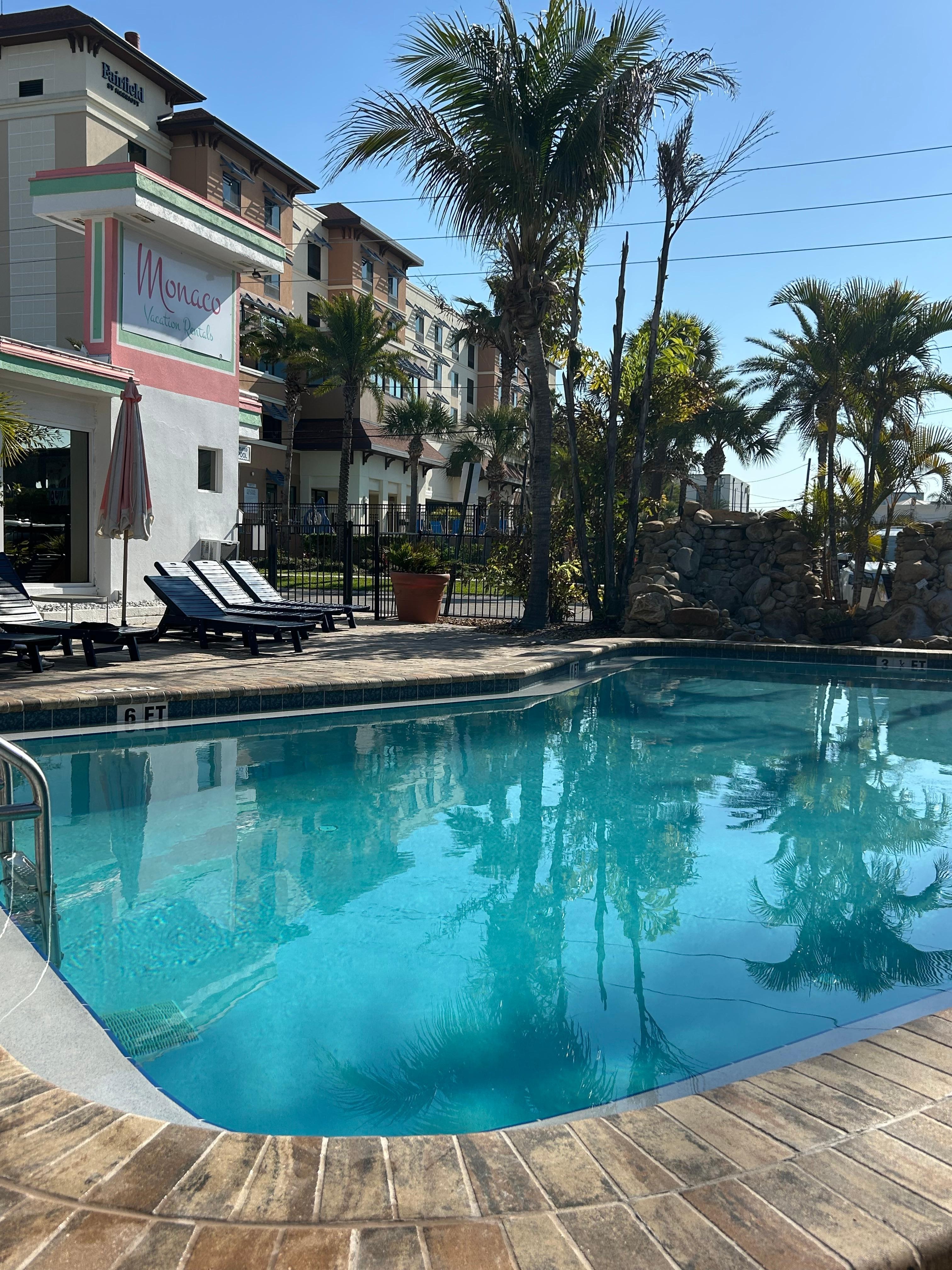 The wonderful, warm pool! 