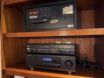 Vintage stereo receiver and VCR for fun.