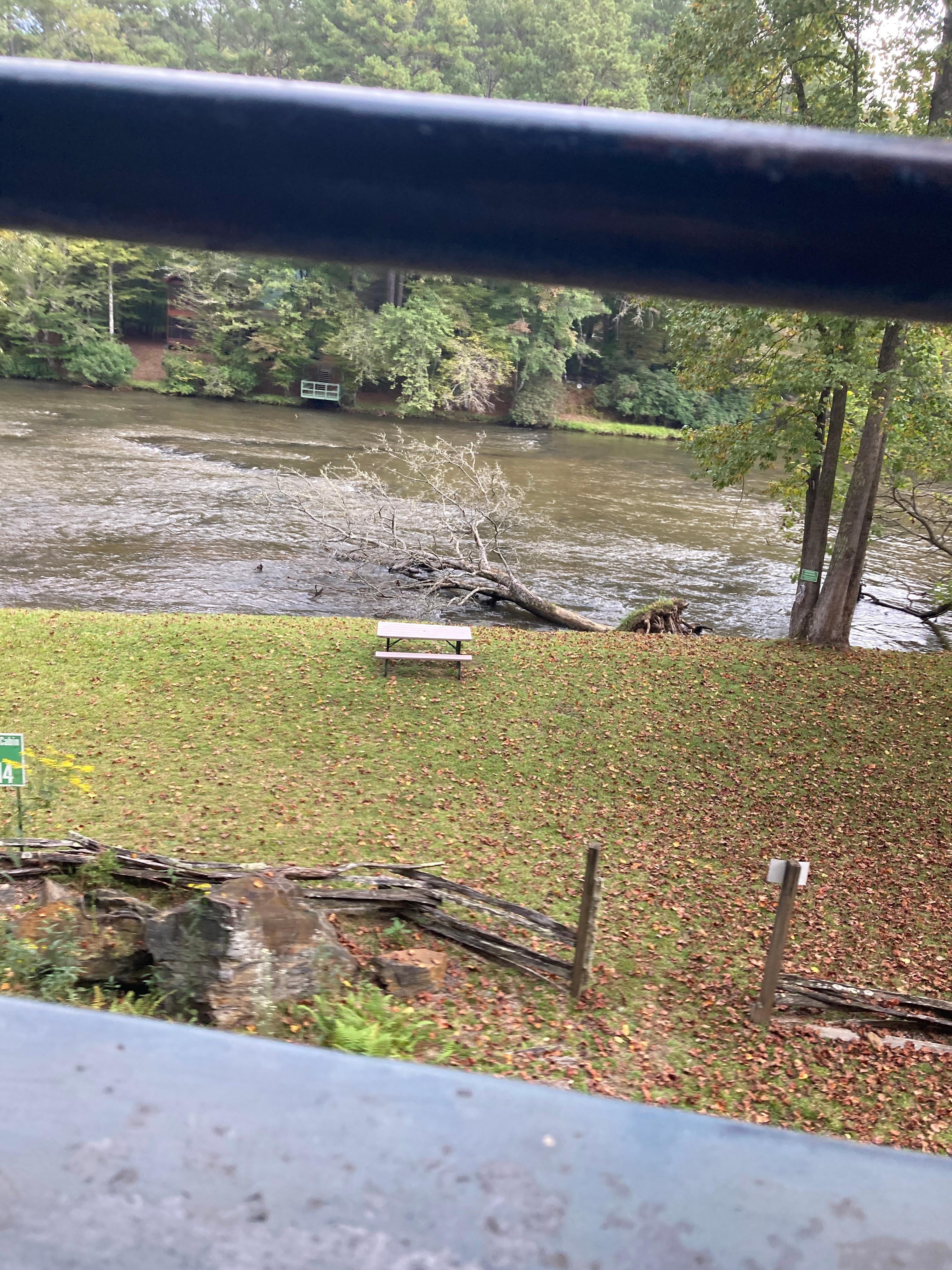 We took a ride on the rail and snapped a picture as we went past Fishtrap