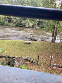 We took a ride on the rail and snapped a picture as we went past Fishtrap