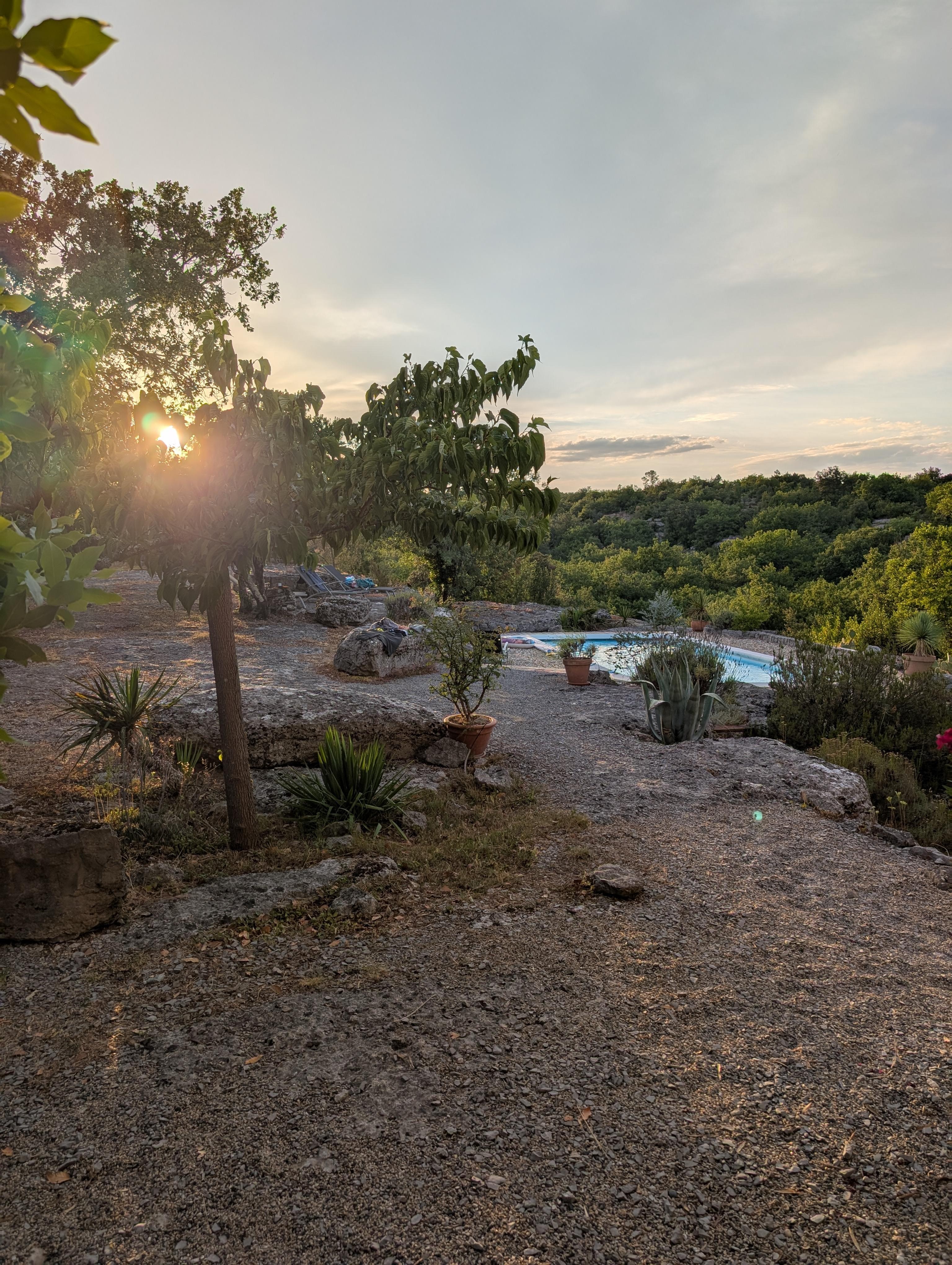 Blick aus dem Schlafzimmer 