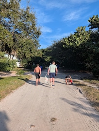 Walk over to the beach