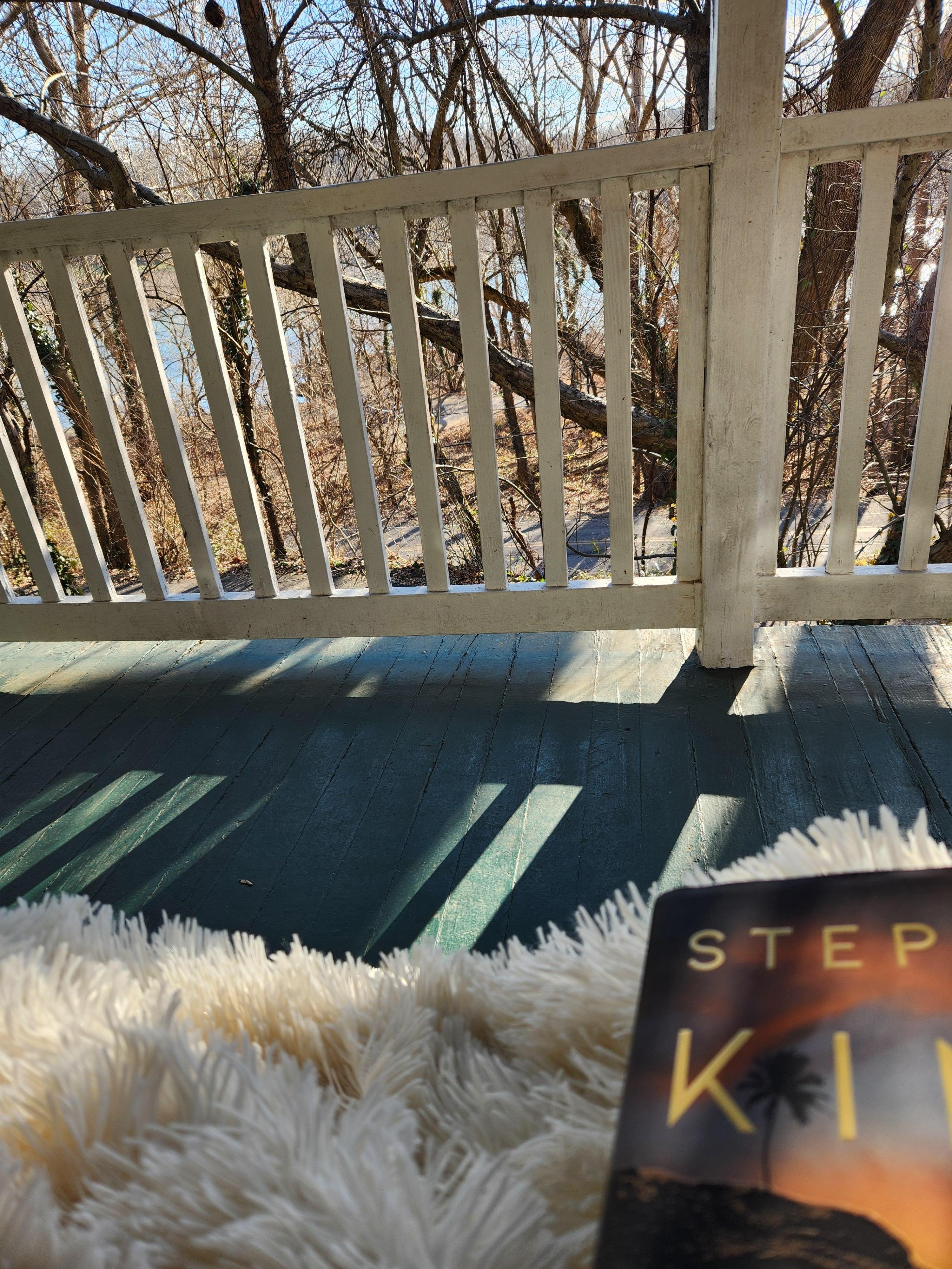 Christmas break, sun, blanket at good book