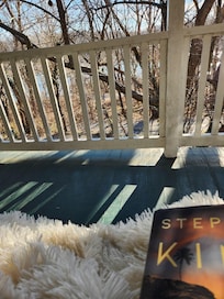 Christmas break, sun, blanket at good book