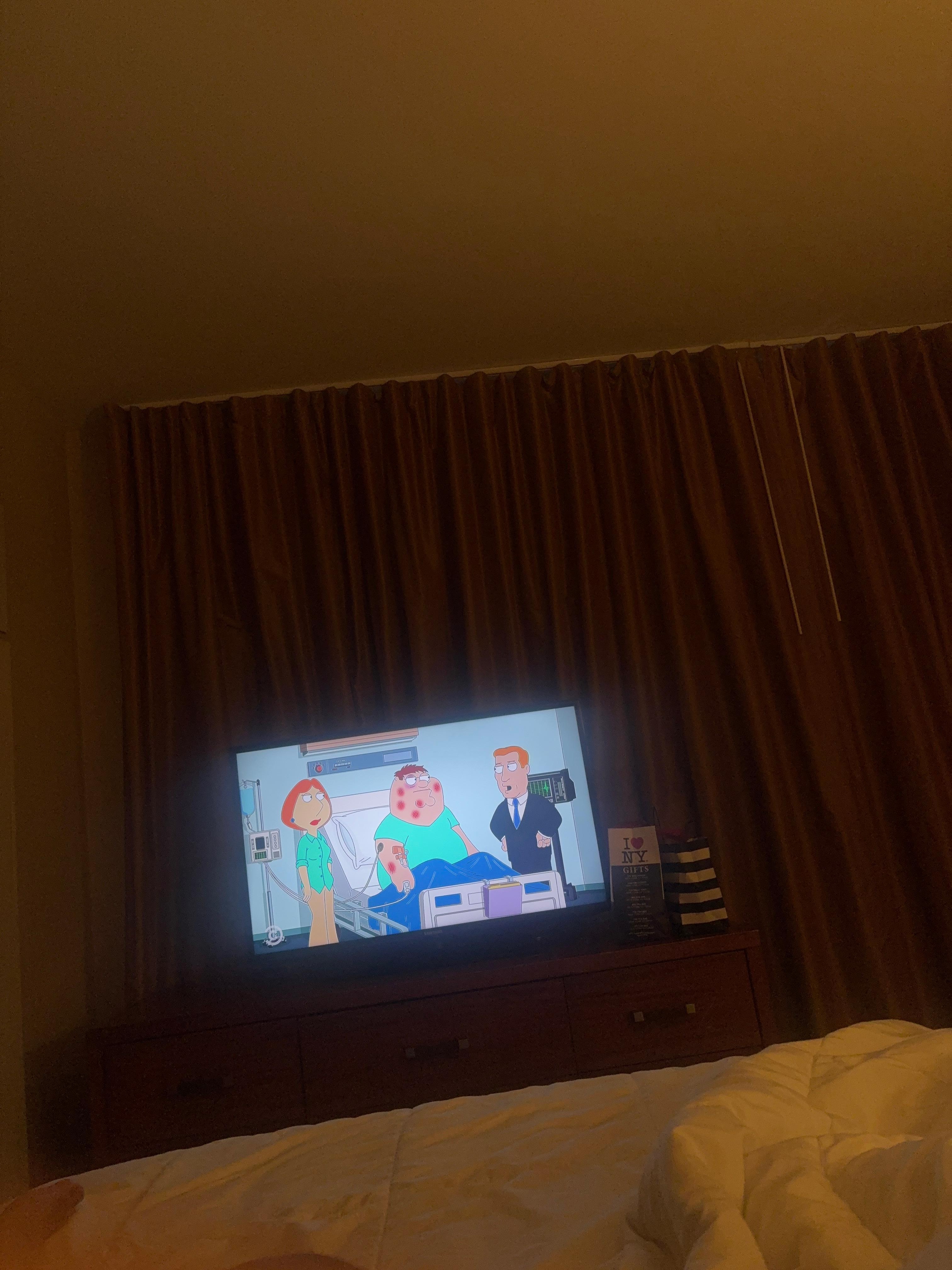 Tv in hotel room