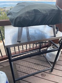 Area next to grill filthy