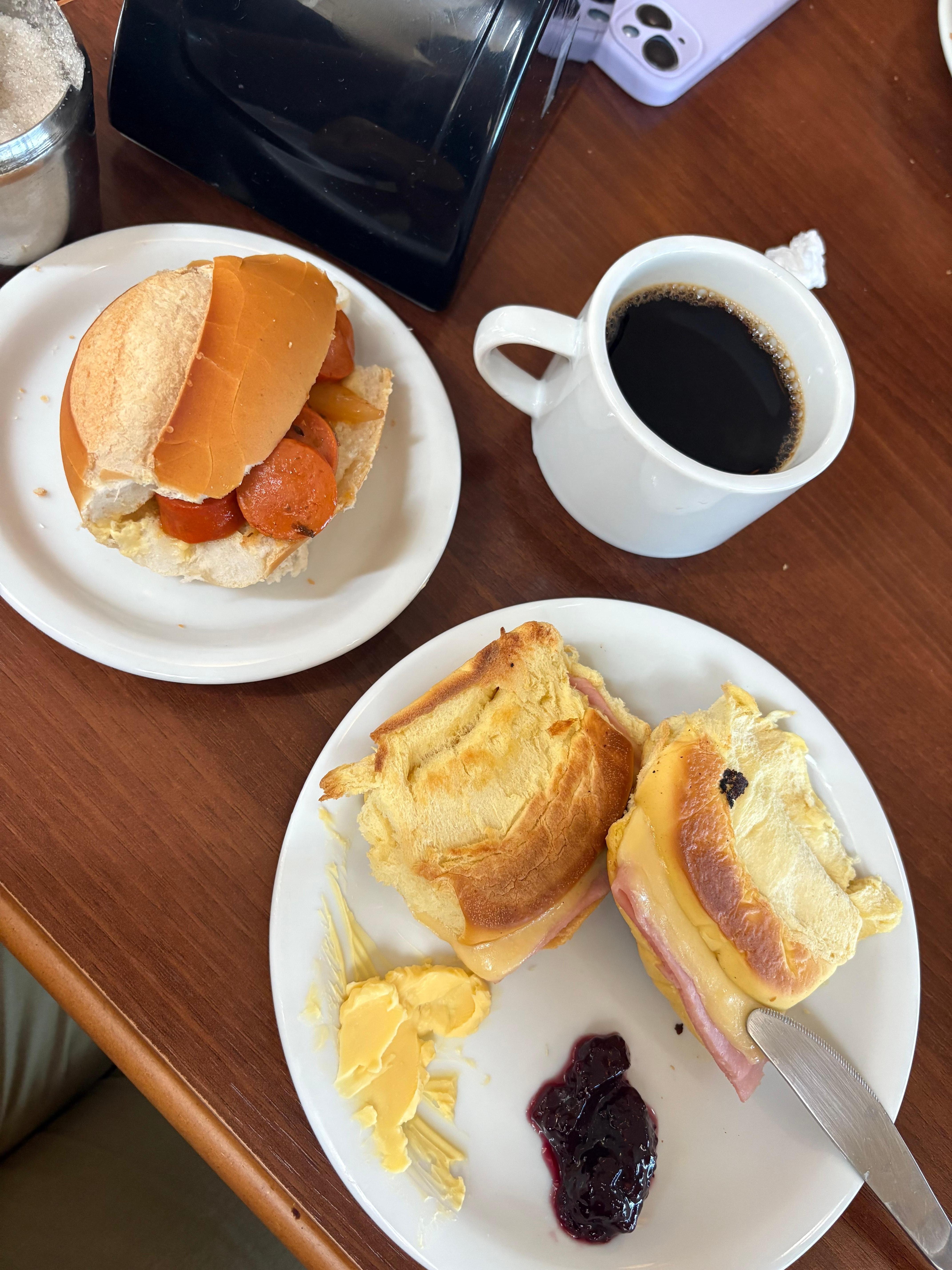 Café da manhã do hotel 