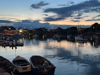 Sunset in town