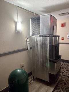 Dirty ice machine unplugged and out of service