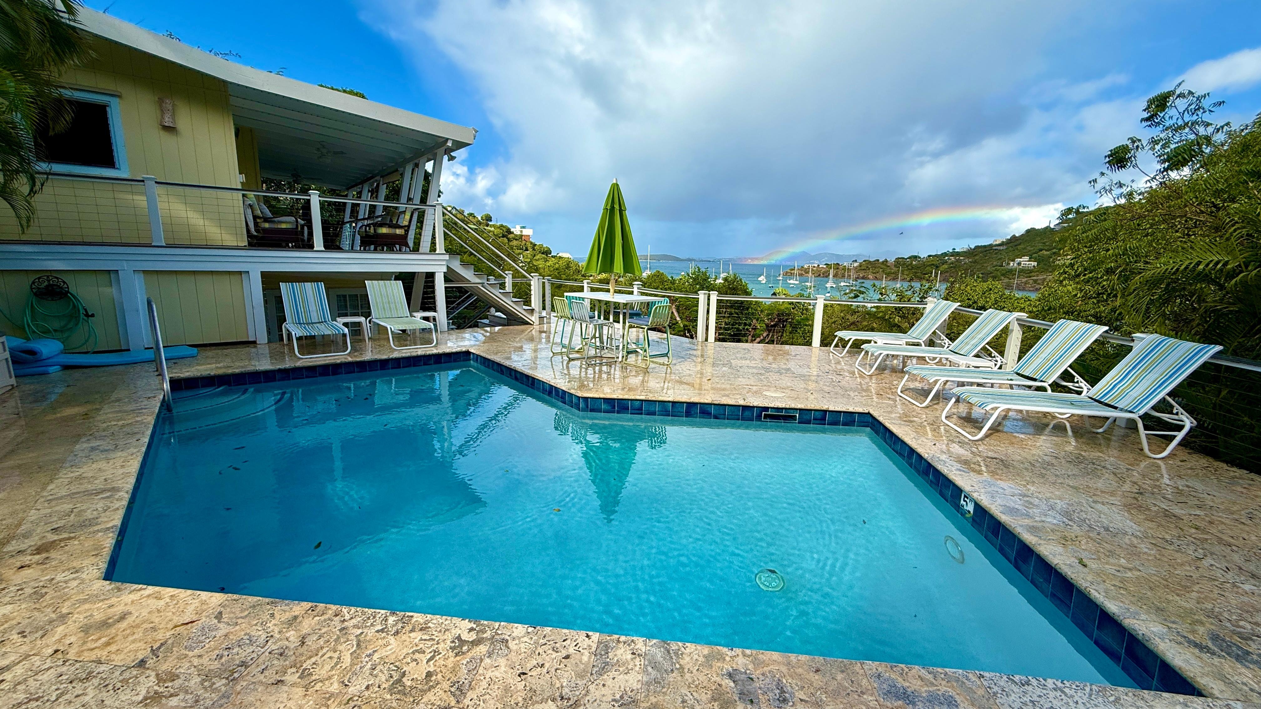 Morning rainbow greetings 