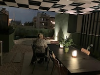 Rooftop “Hangout” is very smart with great views