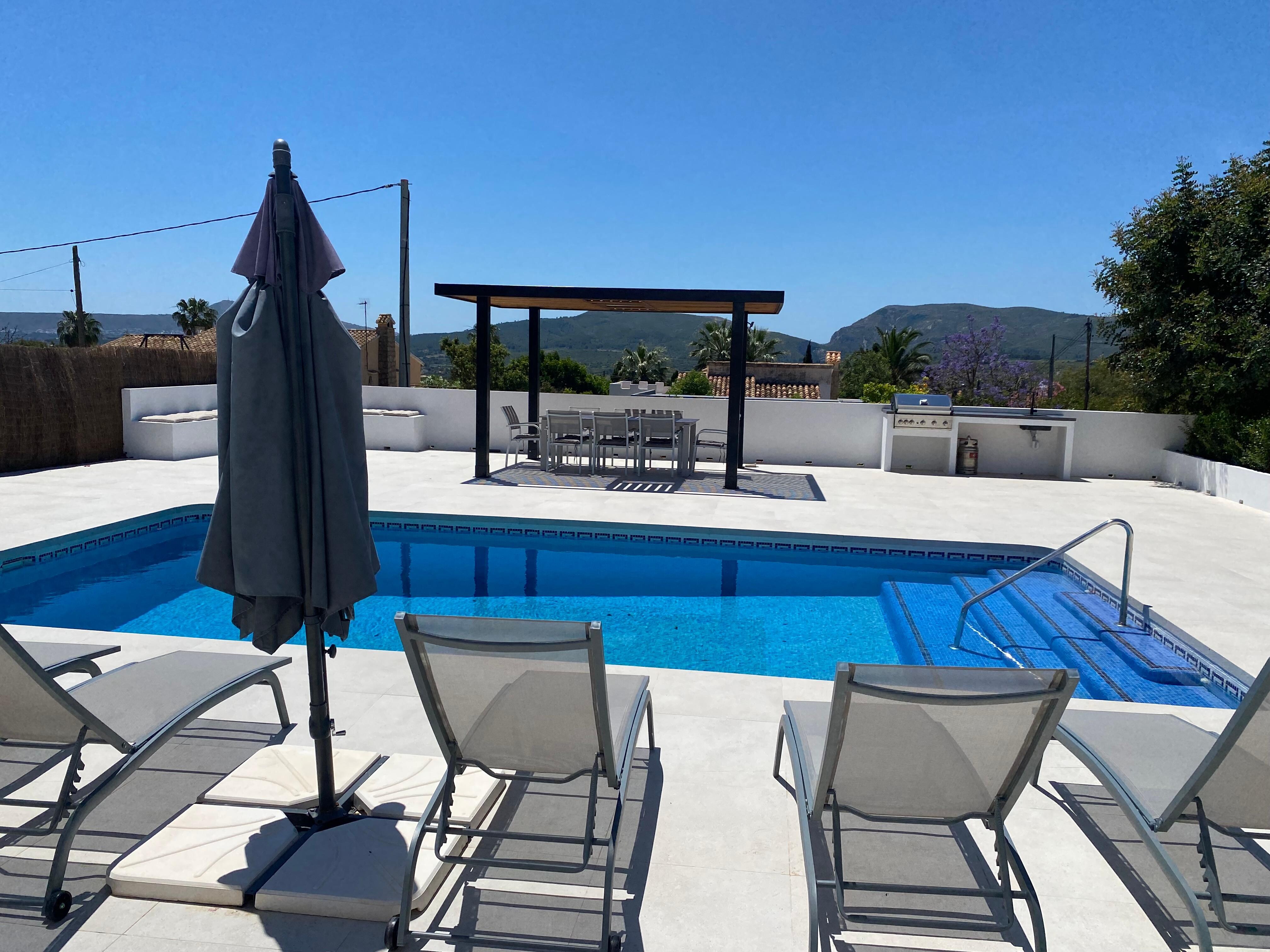 Renovated pool/garden area