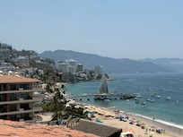 View from the roof top pool.