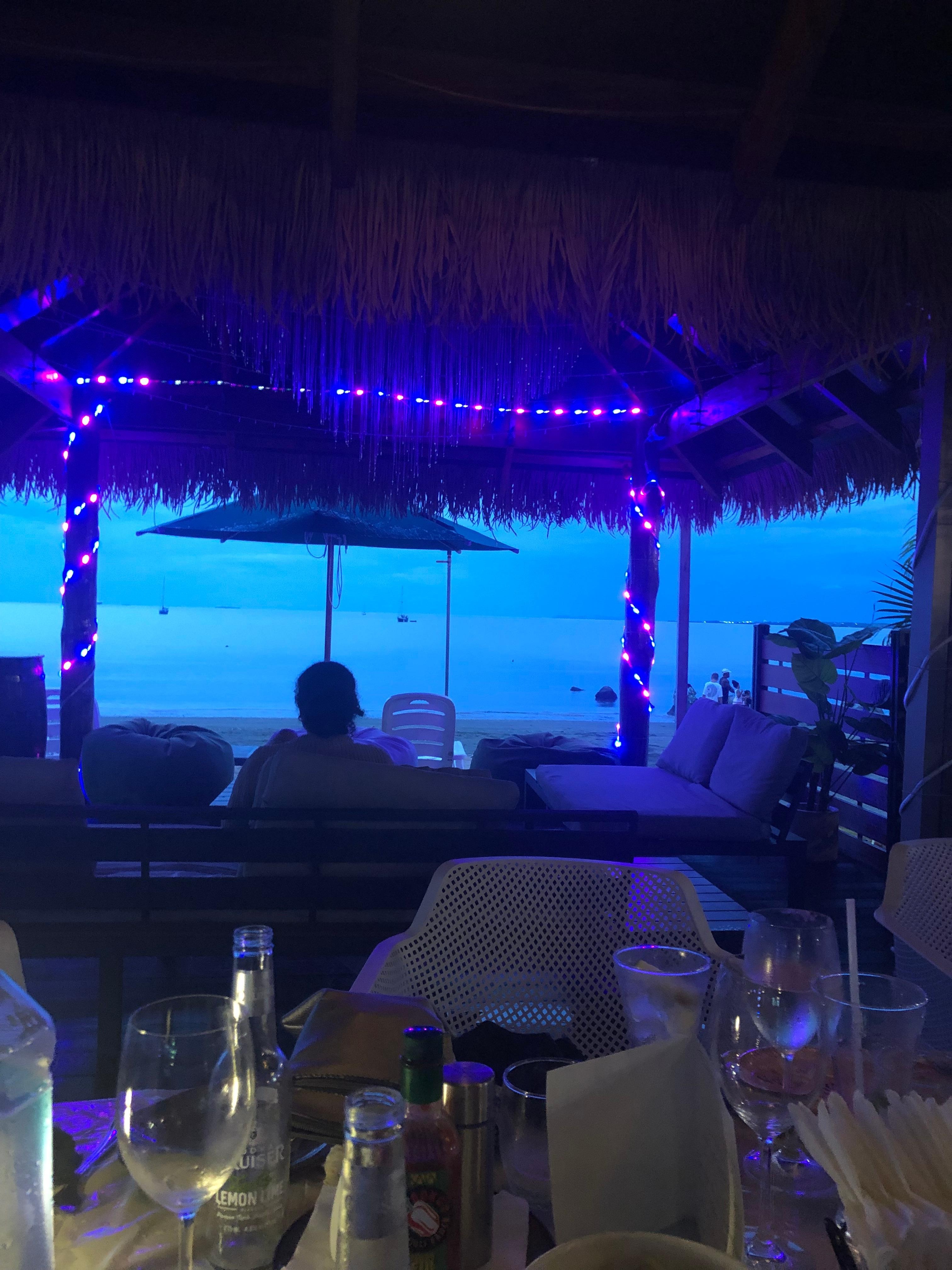 Outside pool deck straight onto the beach 