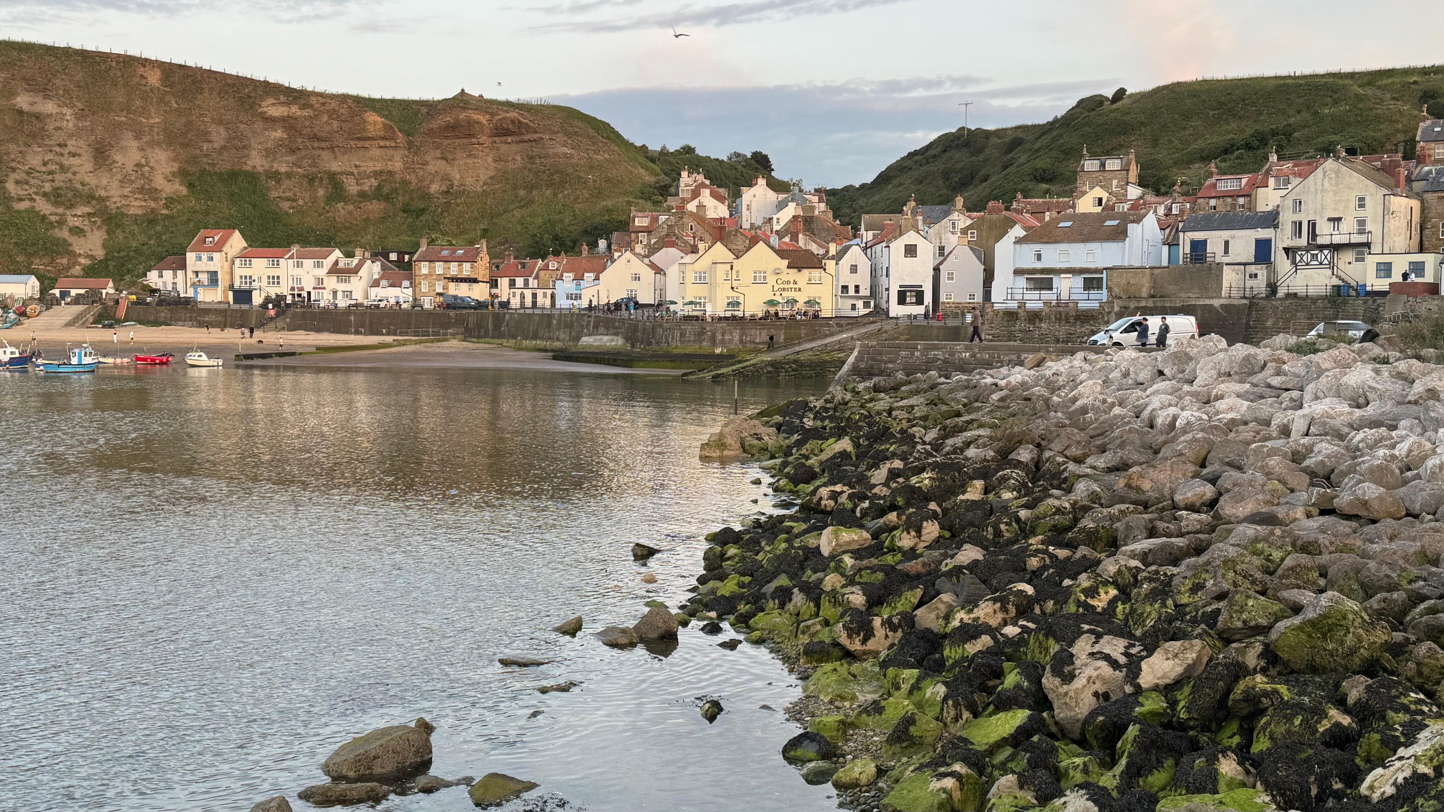 Staithes from the harbour wall