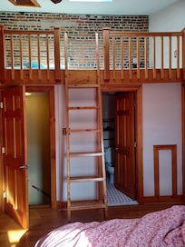 How you access the third bedroom from inside the master bedroom.