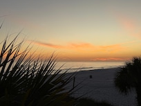 Your view of the ocean from the tiki bar