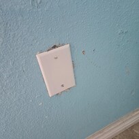 Wall right inside from the balcony was all scuffed and terrible looking.