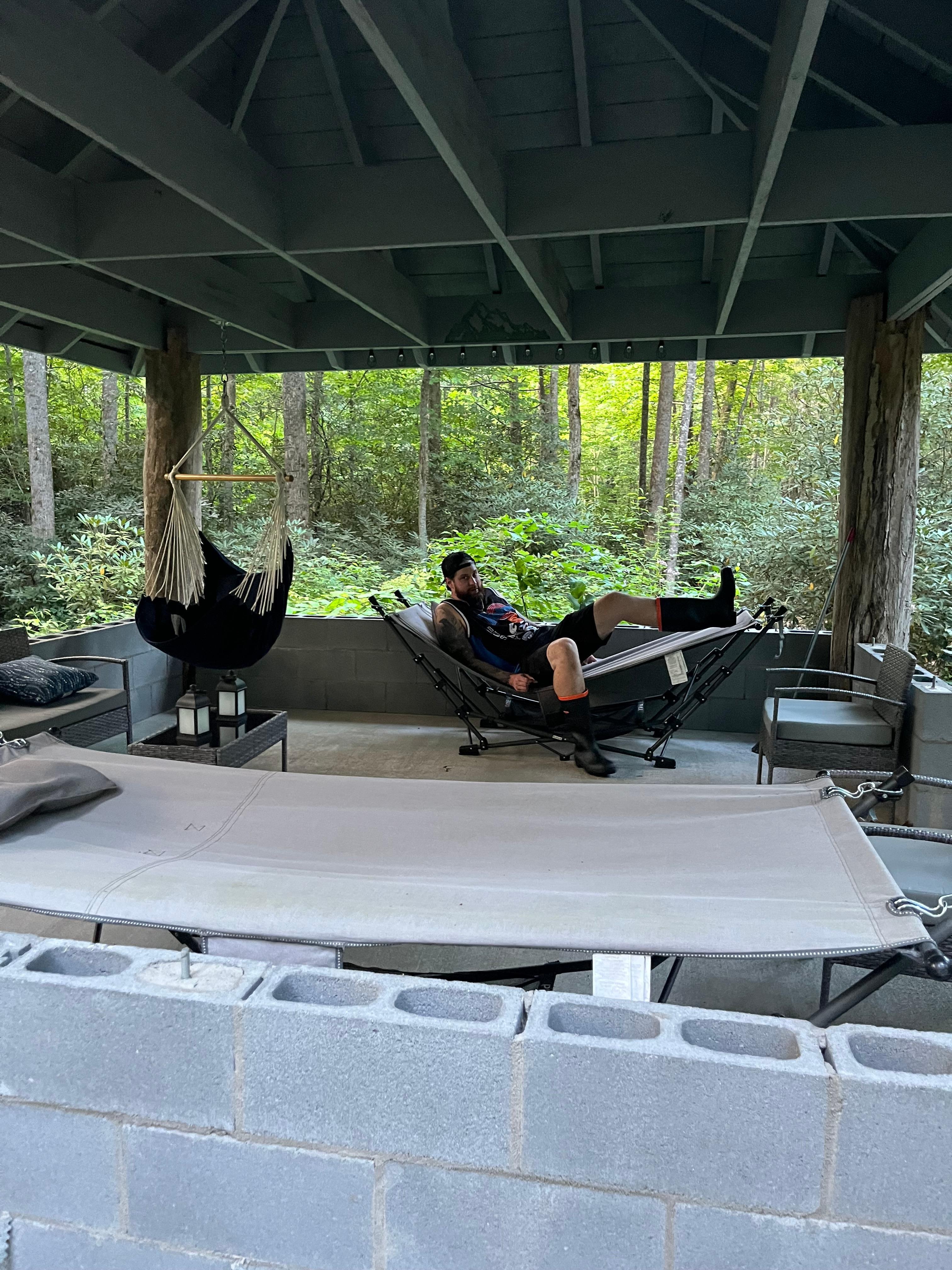 Pavillon in the woods