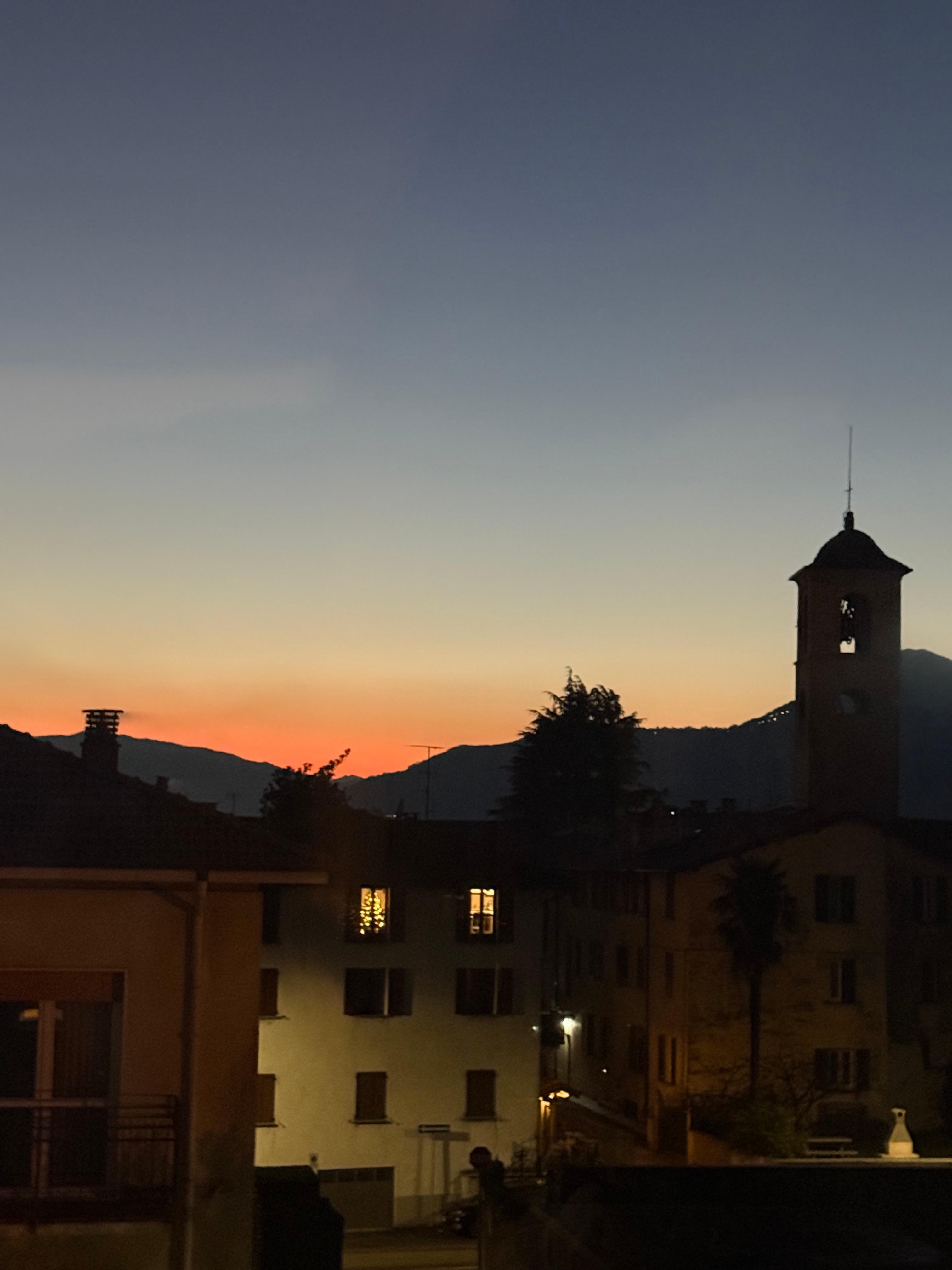 Beautiful sunsets from Kitchen balcony. 