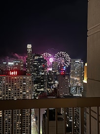 Navy pier fireworks from master bedroom!