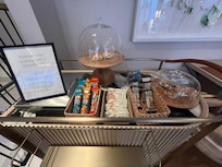 Breakfast snack cart currently available during soft launch