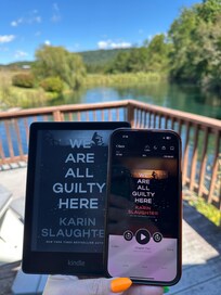 Reading on the deck!