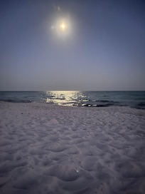 Night time in the beach