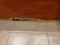 Demonstration of need for TLC. The room furniture was all bashed and marked