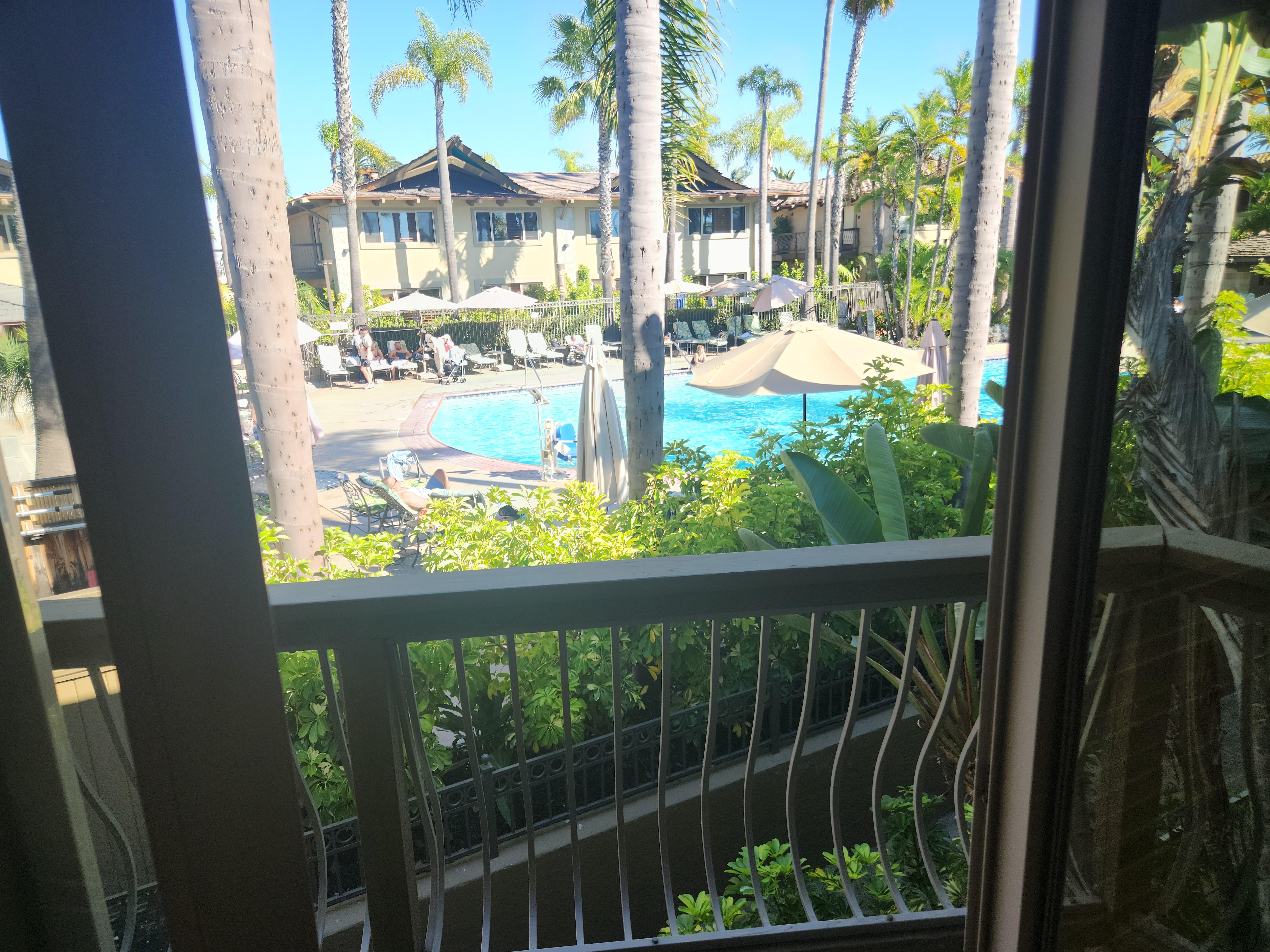 View from room balcony