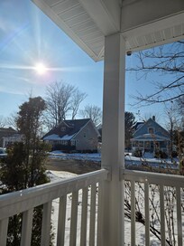 Beautiful sunny afternoon on front porch