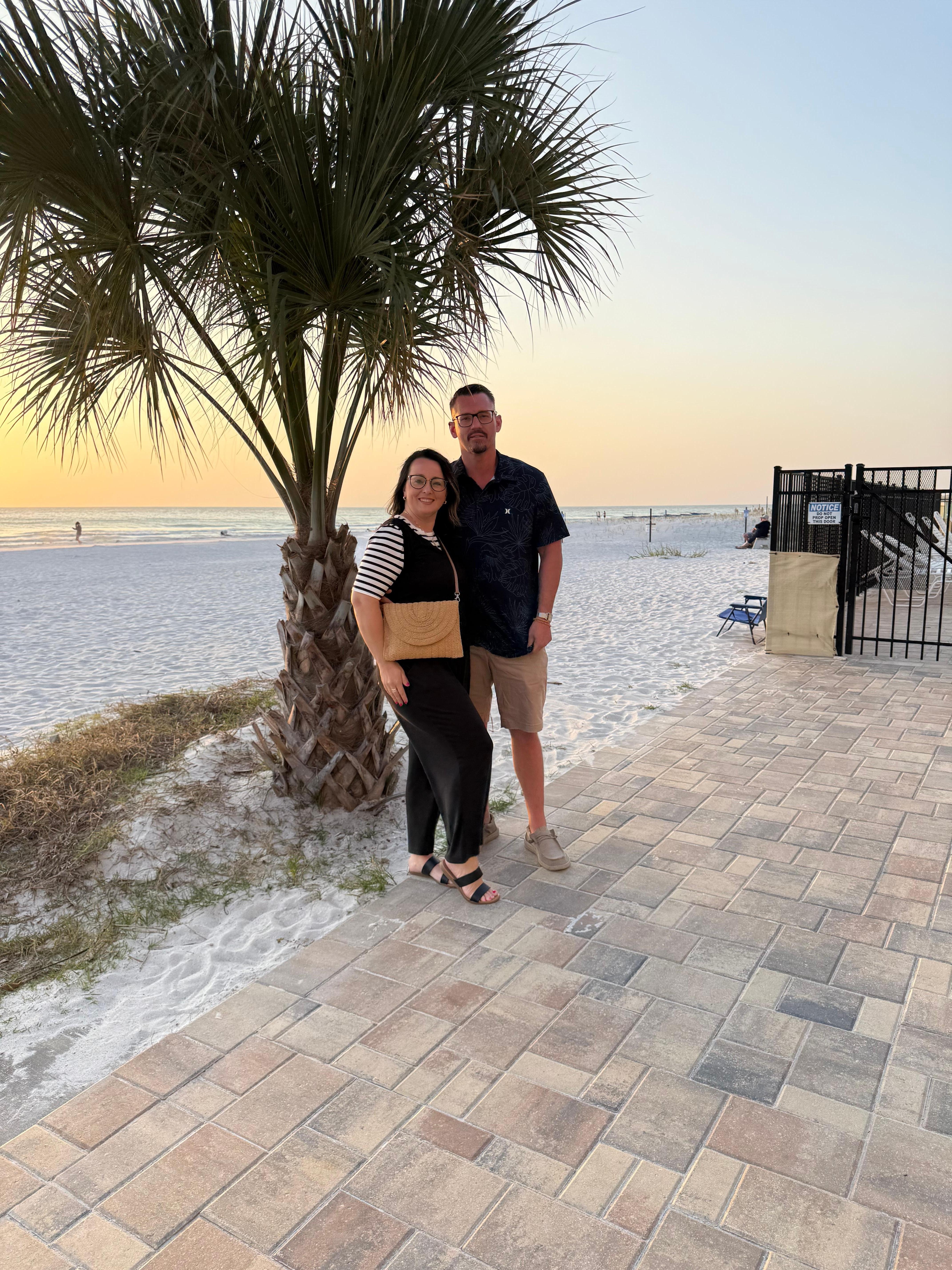 View at edge of property to beach. So close!! Amazing view to walk out to. 