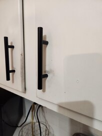 Dirt on cabinets