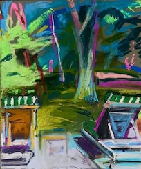 Back deck of property