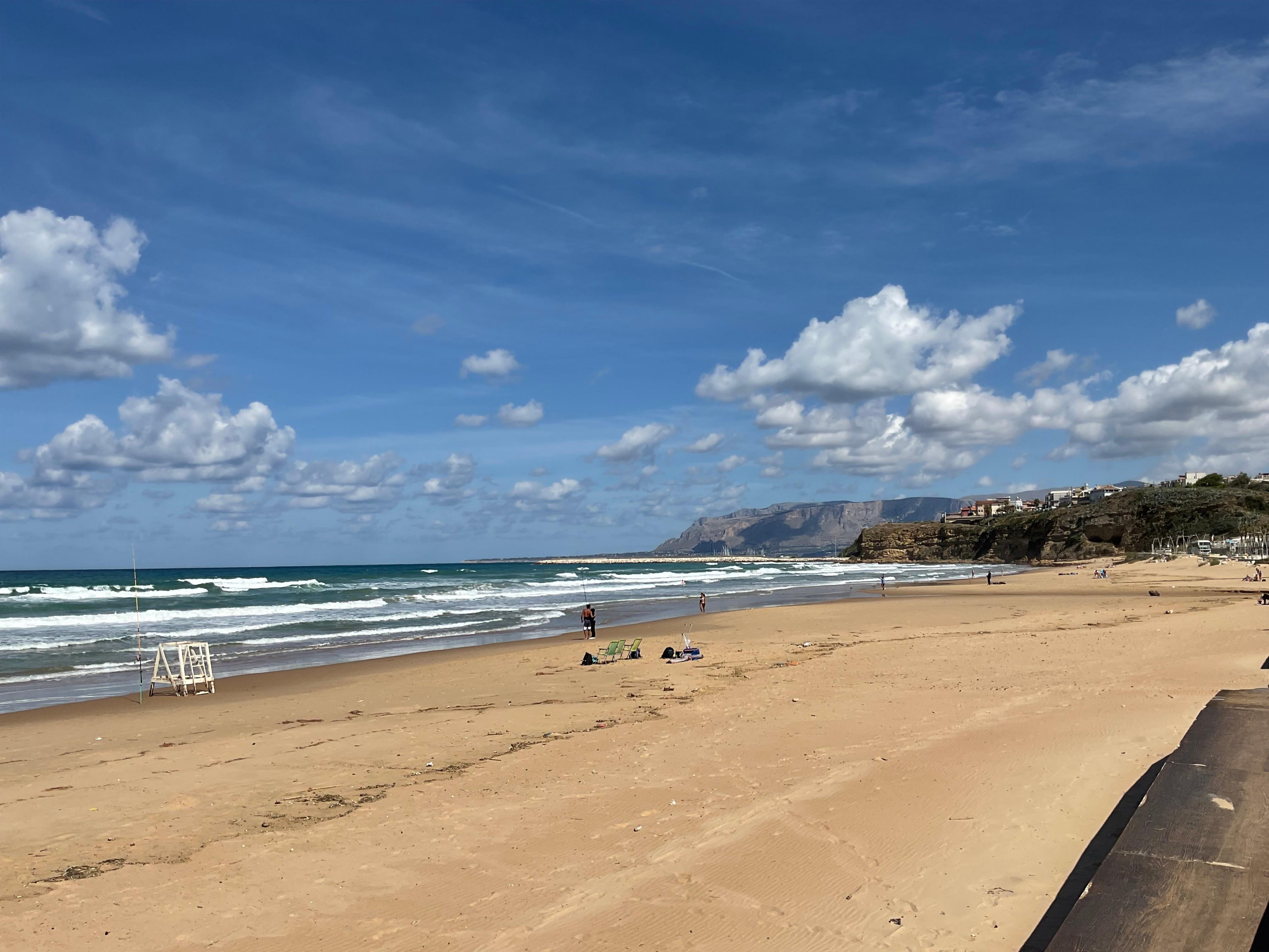 Strand von Balestrate in der Nachsaison
