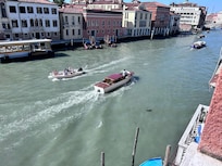 View from the small balcony onto the Grand Canal