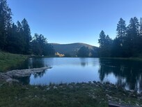 The pond which is a short walk from the property