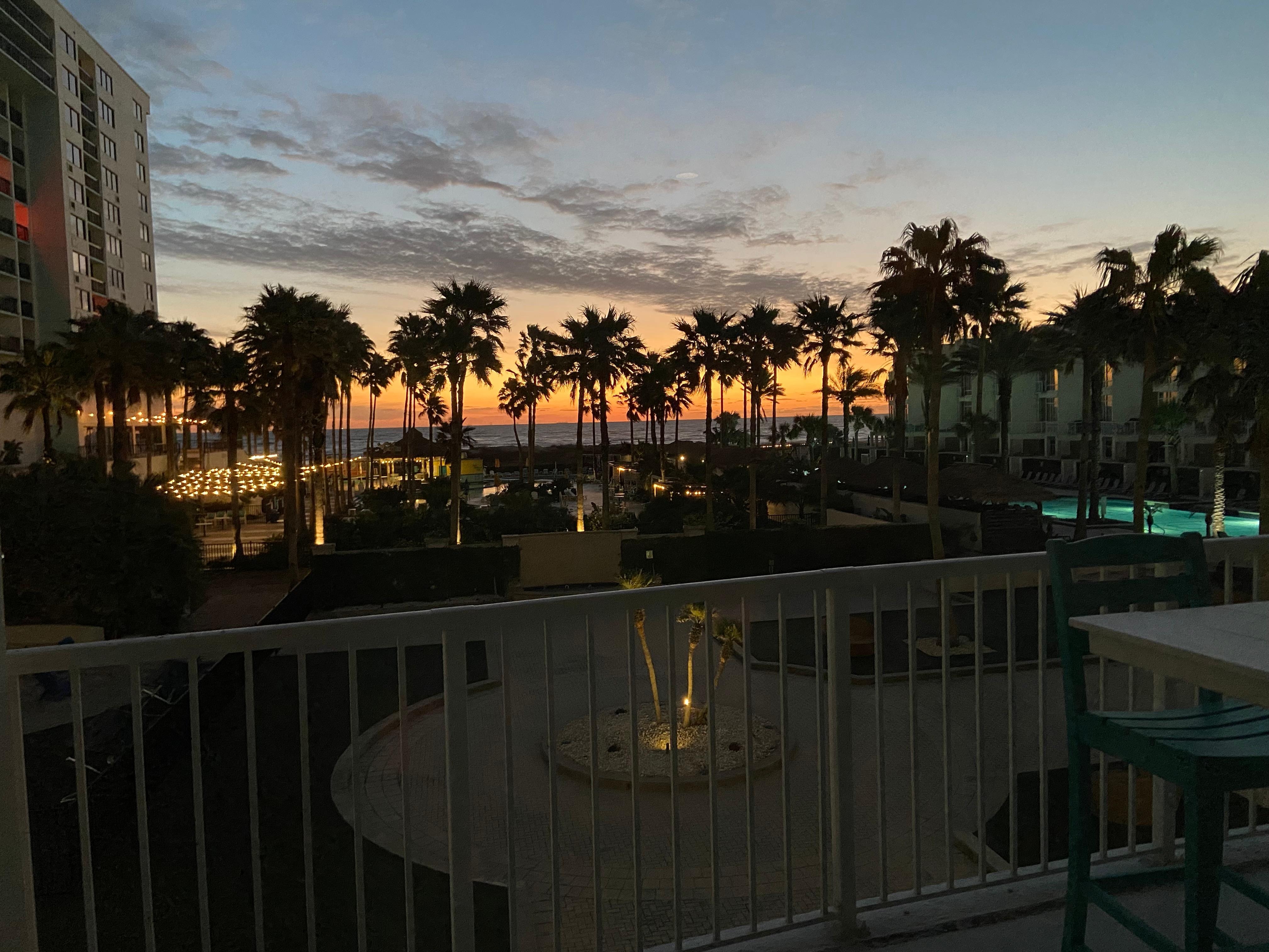 Morning sunrise from the deck.