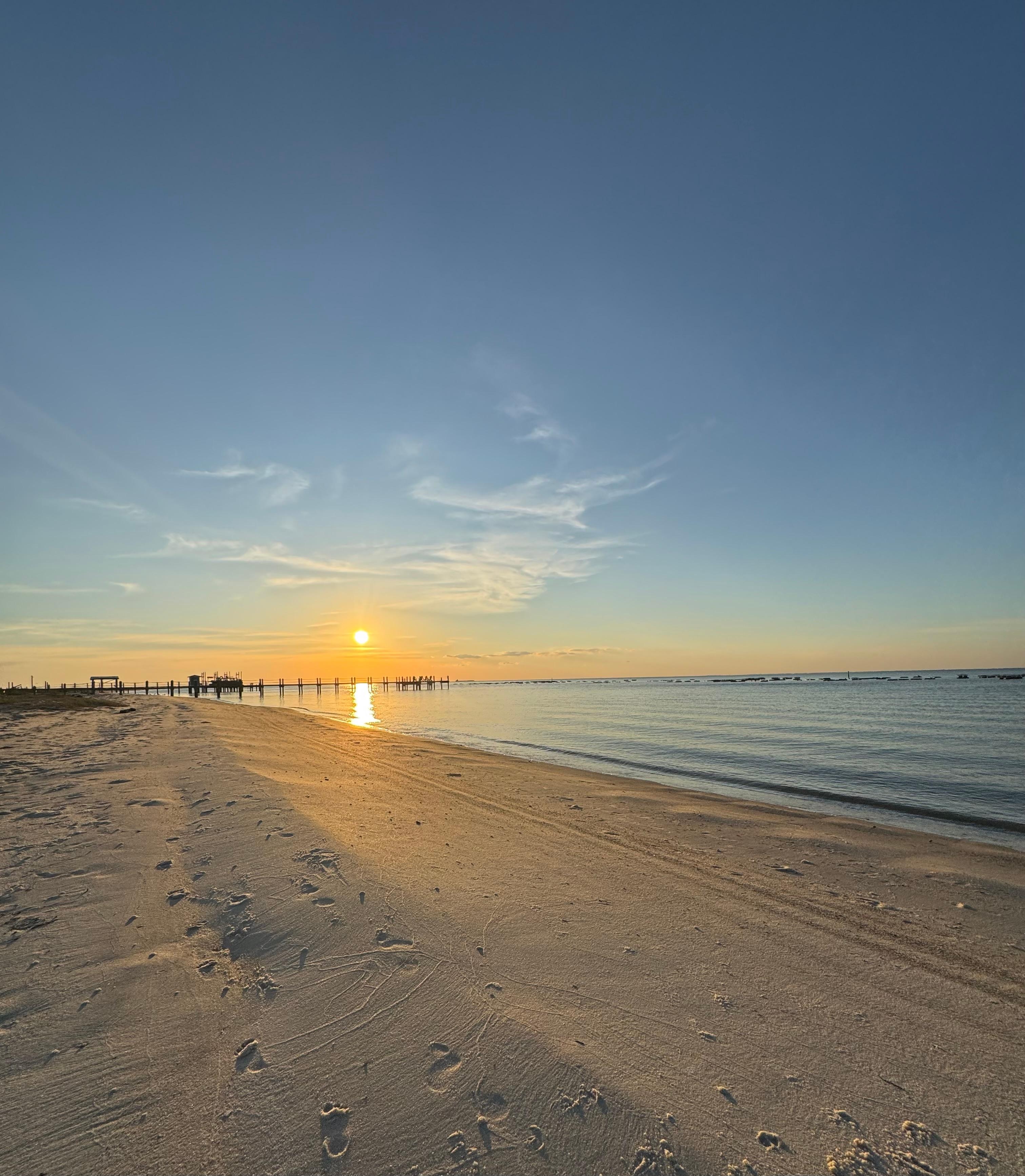 View from the beach behind the house