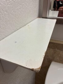 Nasty bathroom shelf