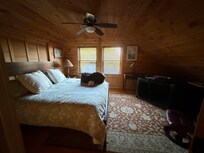 Upstairs bedroom with king