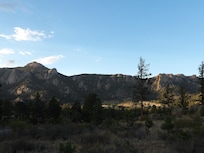 View of mountain range from back door/driveway