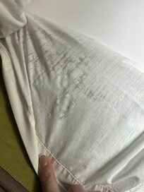 Extremely old sheets or mildew…