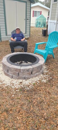 Fire pit.