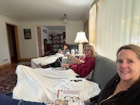 Watching movies at night