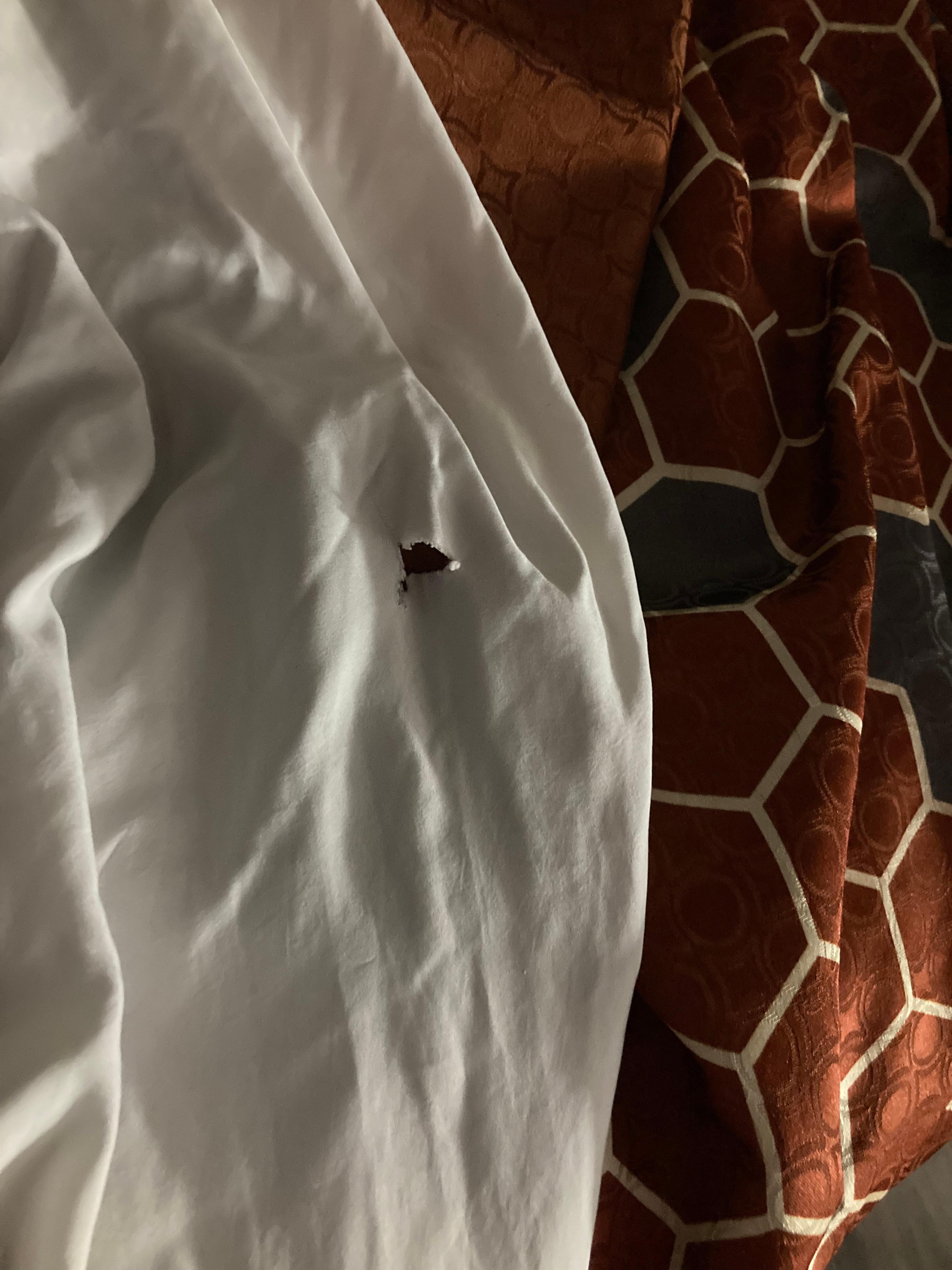 hole in blanket