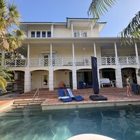 The house is stunning and feels like a private resort